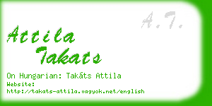 attila takats business card
